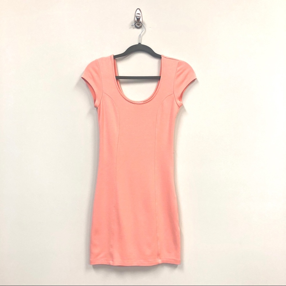 Guess Peach Body Con Dress